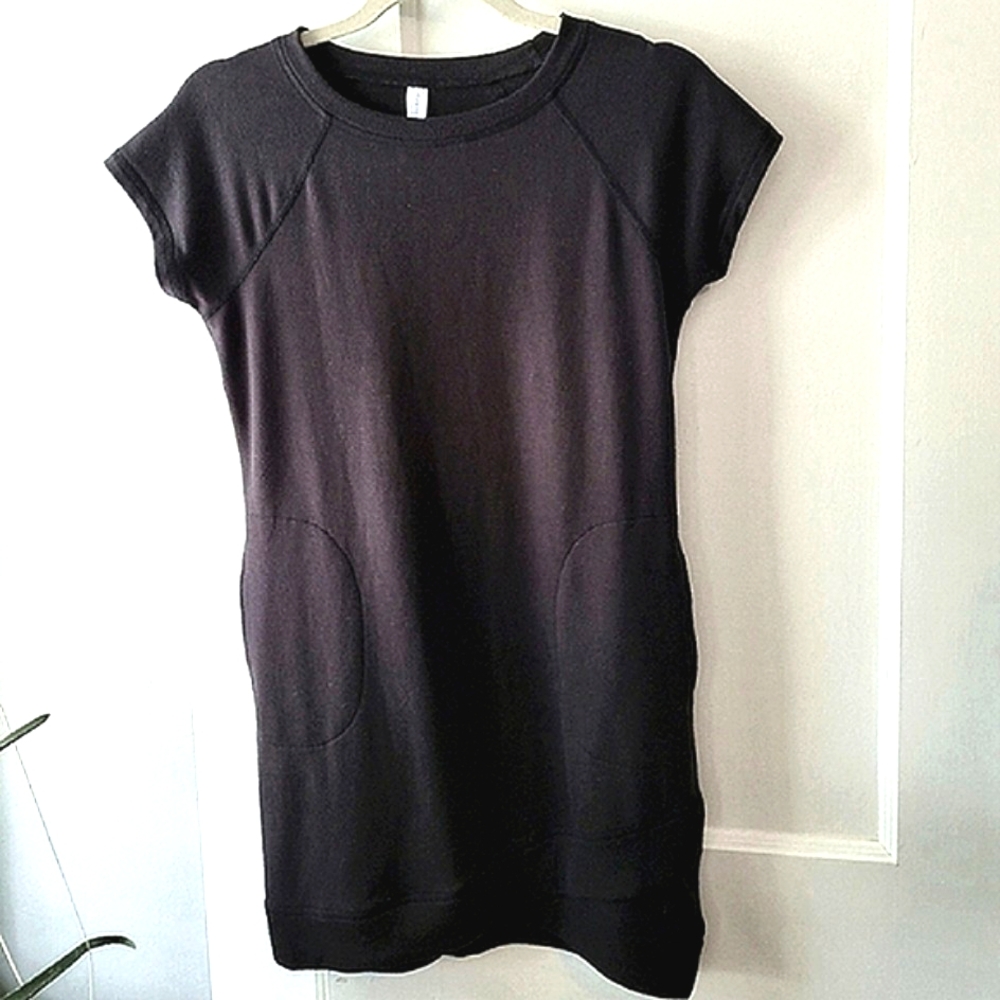 Asymmetrical Sweatshirt Dress with Pockets